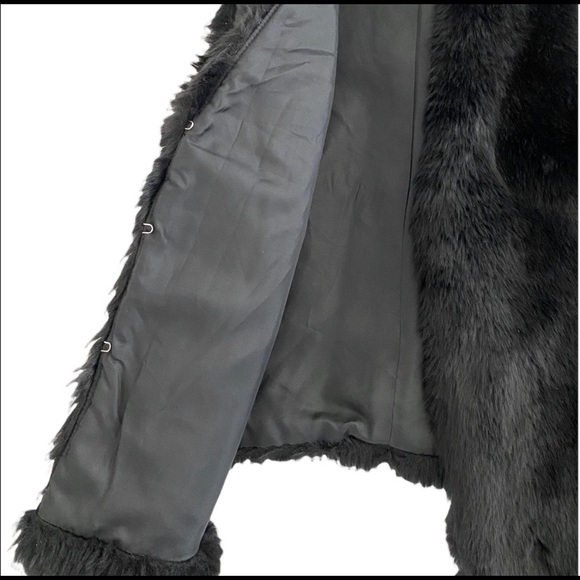 Madewell Black Faux Fur Vest Size XS - Picture 4 of 10